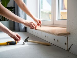 narzędzia do montażu parapetu