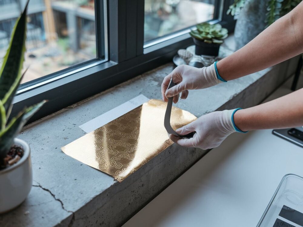 narzędzia do oklejania parapetu