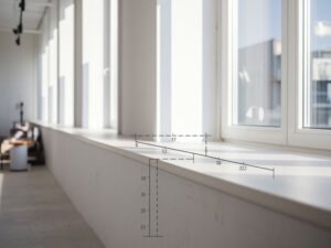 nowoczesny parapet okienny